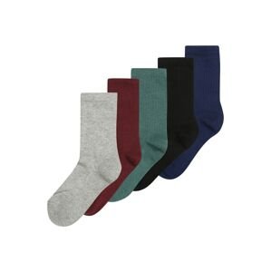 Urban Classics Ponožky  tmavě modrá / šedý melír / nefritová / bordó / černá