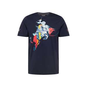 PUMA Funkční tričko  noční modrá / nebeská modř / červená / bílá